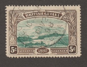 EDSROOM-14855 British Guiana 154 Used SON 1898 Mt Roraima CV$6.50