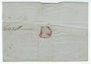 #10a 3cent WASHINGTON ON AD COVER FROM DES ARTS & HEUSES NY NOV 14 1853  Q139