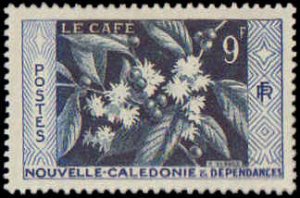 New Caledonia #300-302, Complete Set(3), 1955, Hinged