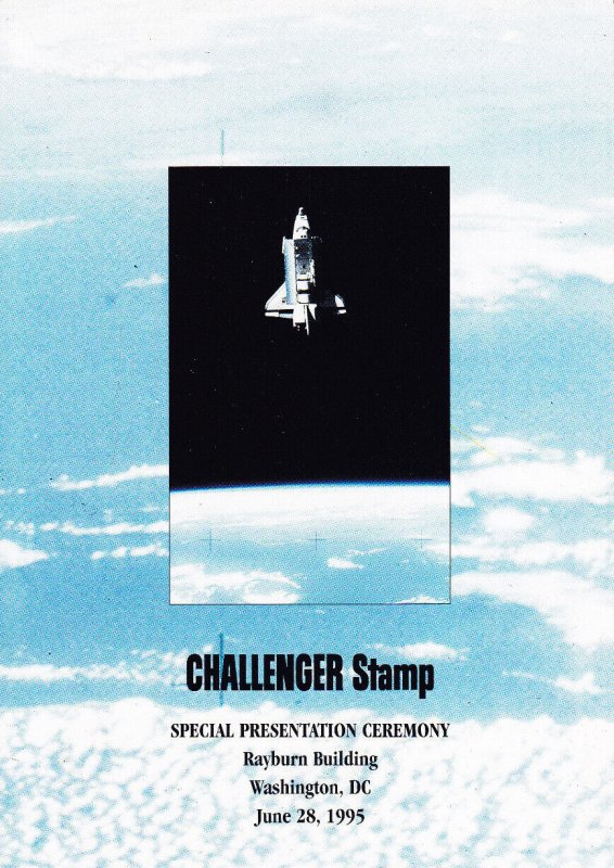 USPS 2nd Day Presentation Ceremony Program 2544 $3 Challenger Shuttle STS-7 1995 