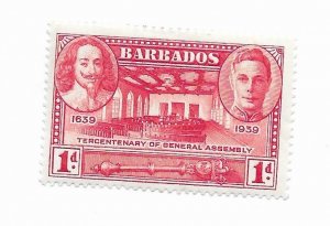 Barbados #203 MH Remnants - Stamp - CAT VALUE $2.10