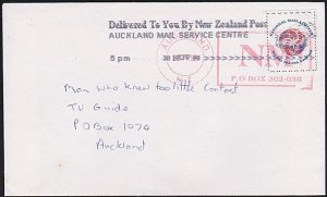 NEW ZEALAND 1998 National Mail self adhesive on commercial cover...........A9087