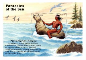 Sierra Leone 1996 Sc 1961 MNH Souvenir Sheet M/S S/S Natsihlane Native American