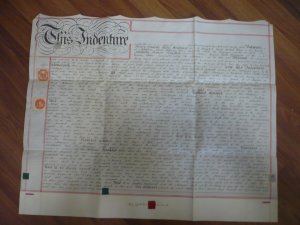 Revenue Stamps - Great Britain - Indenture Document - 1894/96