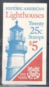 US Stamp #BK171 MNH Unexploded Booklet w/4 #2474a Lighthouses Pane Plt#2,3or5