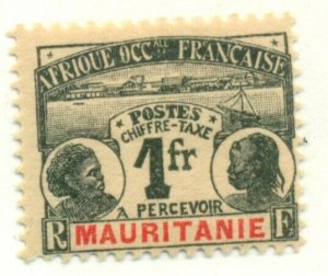 MAURITANIA #J8, Mint Hinged, Scott $26.00