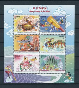 [22606] Gambia 1997 Disney Characters and the Monkey King MNH
