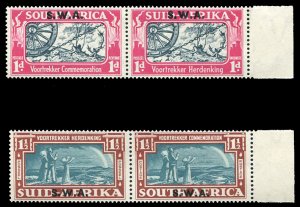 South West Africa #133-134 (SG 109-110) Cat£34, 1938 Voortrekker Issue, set ...