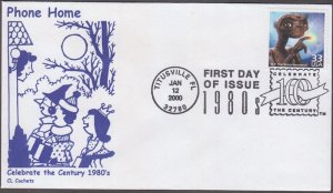 USA # 3190m.3 FDC - STEVEN SPIELBERG's CLASSIC MOVIE - ET EXTRA-TERRESTRIAL