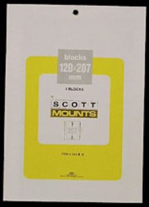 Scott/Prinz Pre-Cut Souvenir Sheets Small Panes Stamp Mounts 120x207 #965 Black