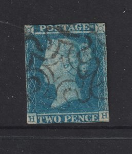 Great Britain a used imperf 2d blue from 1841