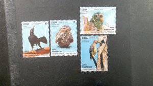 Cuba 2018 Birds Scott# 6108 -6114 complete set XF MNH