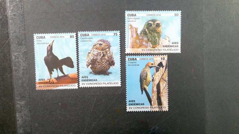Cuba 2018 Birds Scott# 6108 -6114 complete set XF MNH