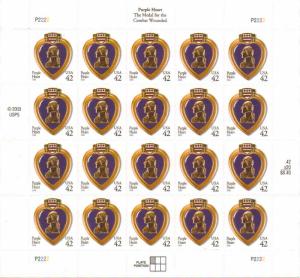 US 4264 - 42¢ Purple Heart Unused