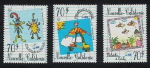 New Caledonia Philately at School Children's Drawings 3v 2000 MNH