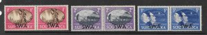 South West Africa Scott 153-155 Mint set Peace Issue  2017 CV $2.55