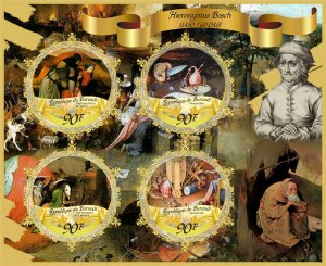 Stamps.Art, painting, Bosch 2016 year 25 sheets perforated MNH**