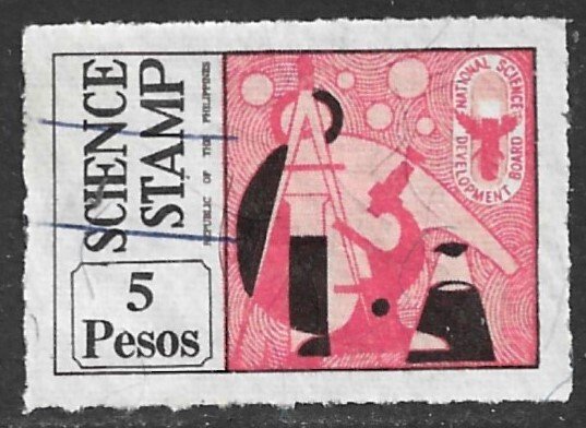 PHILIPPINES 1975 5p Supplementary Tax SCIENCE Stamp Revenue Bft 26 VFU