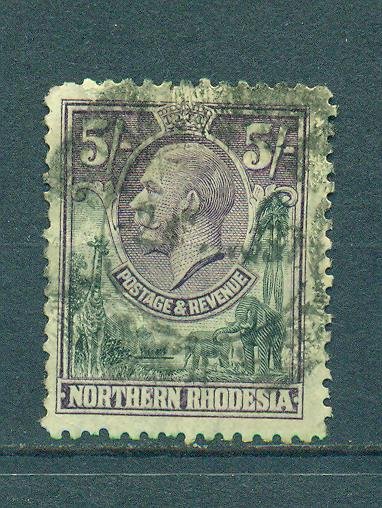 Northern Rhodesia sc# 14 used cat value $22.50