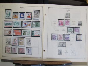 KOREA 1951-1970s A mint & used collection on Scott printed pages - 15313