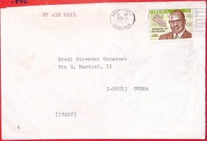 aa3921 - LIBERIA - POSTAL HISTORY - AIRMAIL  COVER to ITALY  1972