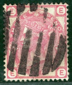 GB QV Stamp SG.144 3d Rose Plate 20 (1879) Used Cat £140 {samwells}BLACK484