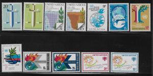 UNITED NATIONS - SC# 304-15 1979 YEAR SET  FVF/MNH