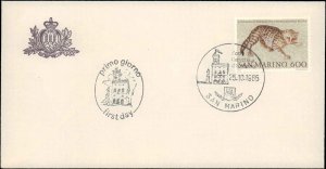 San Marino, Cats, Worldwide First Day Cover