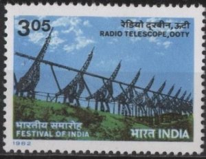 India 956 (mh) 3.05r radio telescope, Ooty (1982)