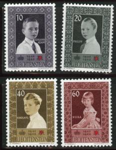 LIECHTENSTEIN Scott 293-296 MH* Red Cross set