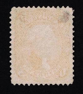 EXCEPTIONAL SCOTT #75 VF USED 1862 5¢ RED BROWN PSE CERT MARCH 16 1862 CANCEL