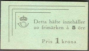 SWEDEN (H53) 5ore Bellman Booklet w/type I cover