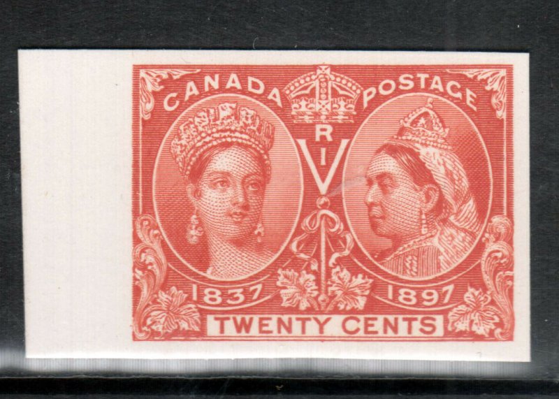 Canada #59P Extra Fine Plate Proof India On Card