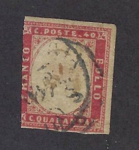 Italy SC#13 Used Fine SCV$42.50..Great & Popular!