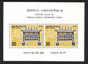 Korea South 892a Souvenir Sheet MNH VF