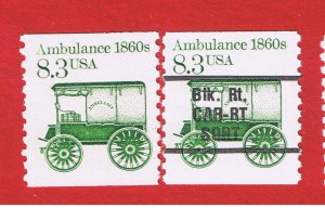 #2128-2128a  MNH OG   Ambulance   Free S/H