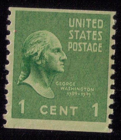 US Sc 839 Mint Unused 1c Green No Gum Very Fine