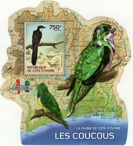 Cuckoos Stamp Birds Chrysococcyx Klaas S/S MNH #1547