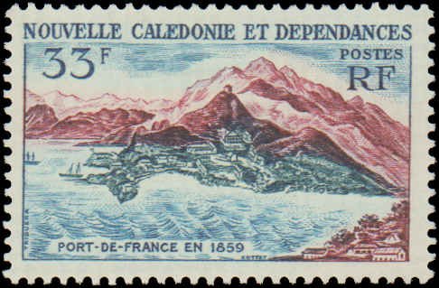 New Caledonia  #311-317, Complete Set(7), 1960, Hinged