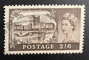 Great Britain #309 Used F/VF - Queen Elizabeth (Watermark 308 Checked) [W5.7.3]