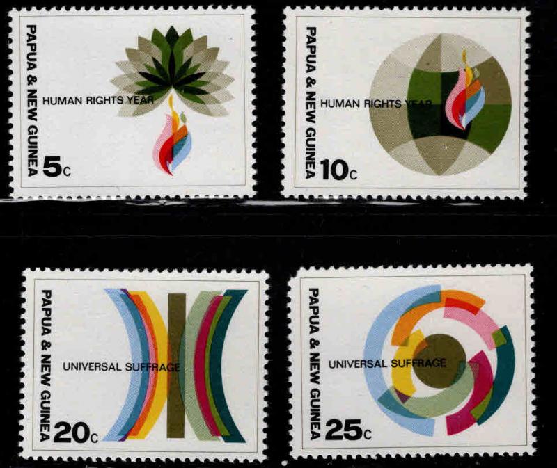 PNG Papua New Guinea Scott 261-264 MNH** Human Rights set