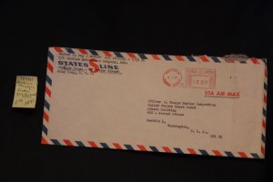 Hong Kong Victoria on cover to Seattle (#1241)