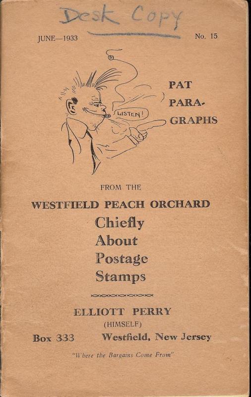 Pat Para-Graphs from the Westfield Peach Orchard Chiefly ...