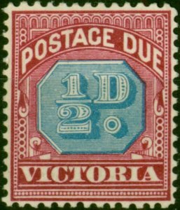 Victoria 1890 1/2d Dull Blue & Claret SGD1a Fine MM