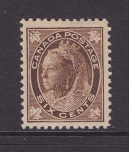 Canada Sc 71 MLH. 1897 6c Queen Victoria Maple Leaf F-VF