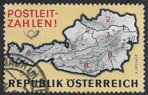 Austria - # 756 - Postal Zone Introduction - used