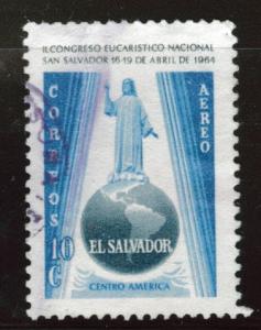 El Salvador Scott C208 Used 1964 airmail stamp