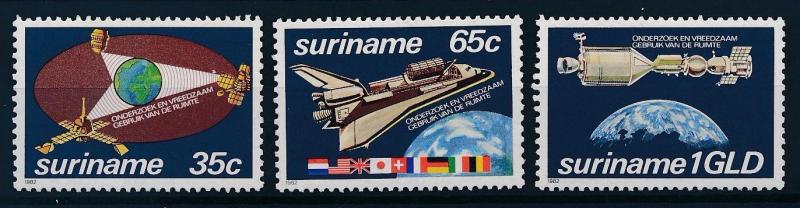 [SU 280] Suriname 1982 Research Space - Satellites  MNH