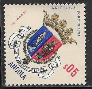 Angola 448: 5c Arms of St.Paul of the Assumption, Luanda, unused, NG, VF