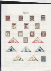 monaco stamps page ref 16858